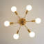 Haverhille 6-Light 44cm Modern Glass Shade Sputnik Semi Flush Mount