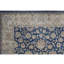 Hand-Knotted High-Quality Blue and Gold Area Rug