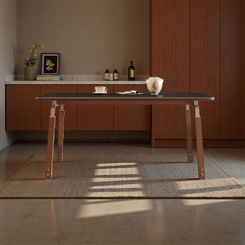 Simple and fashionable creative dining table, 29.52”H × 59.05”L × 31.49”W