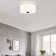 Dondie Flush Mount Ceiling Light Fixture with Fabric Shade