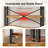 3/4/5-tier Bookshelf - Space-saving Storage Unit With Metal Frame And Wood Shelves - For Living Room, Office, And Bedroom-1569808173-1569808182