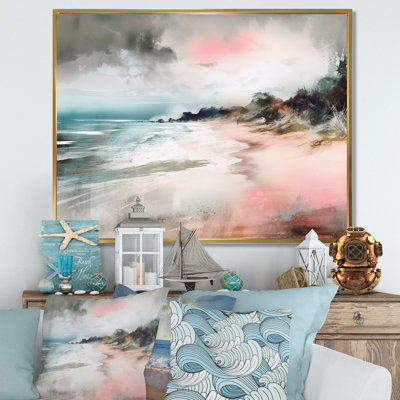 «Ocean's Embrace V», reproduction sur toile encadrée