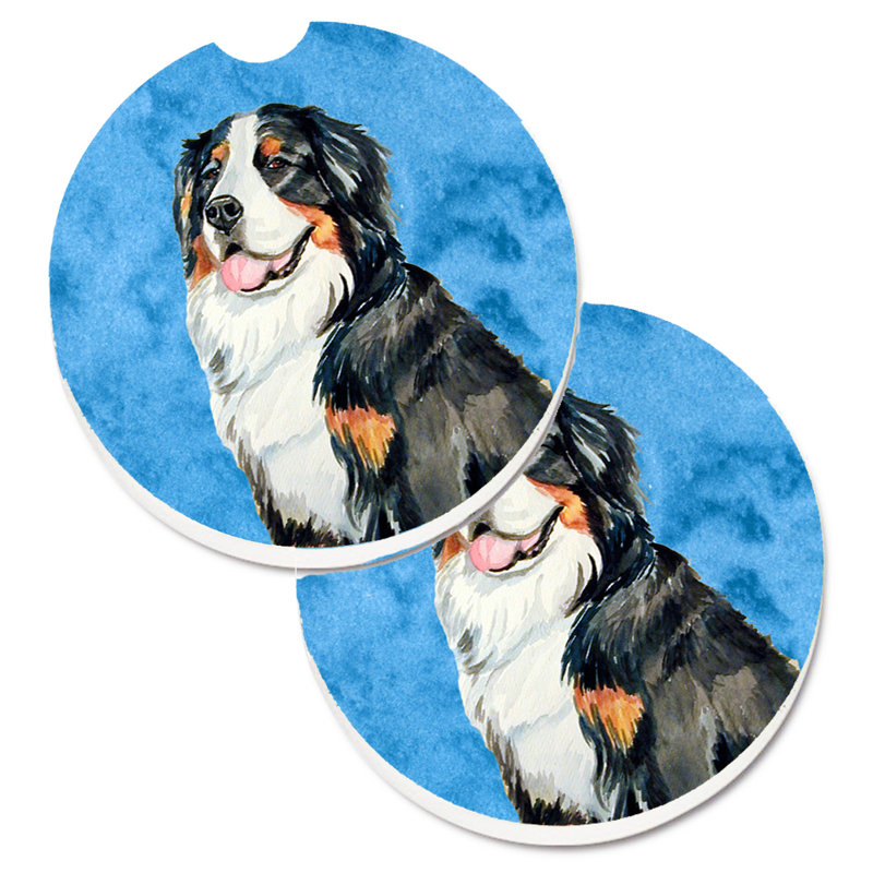 Sous-verre barbu collie voiture, Bouvier bernois