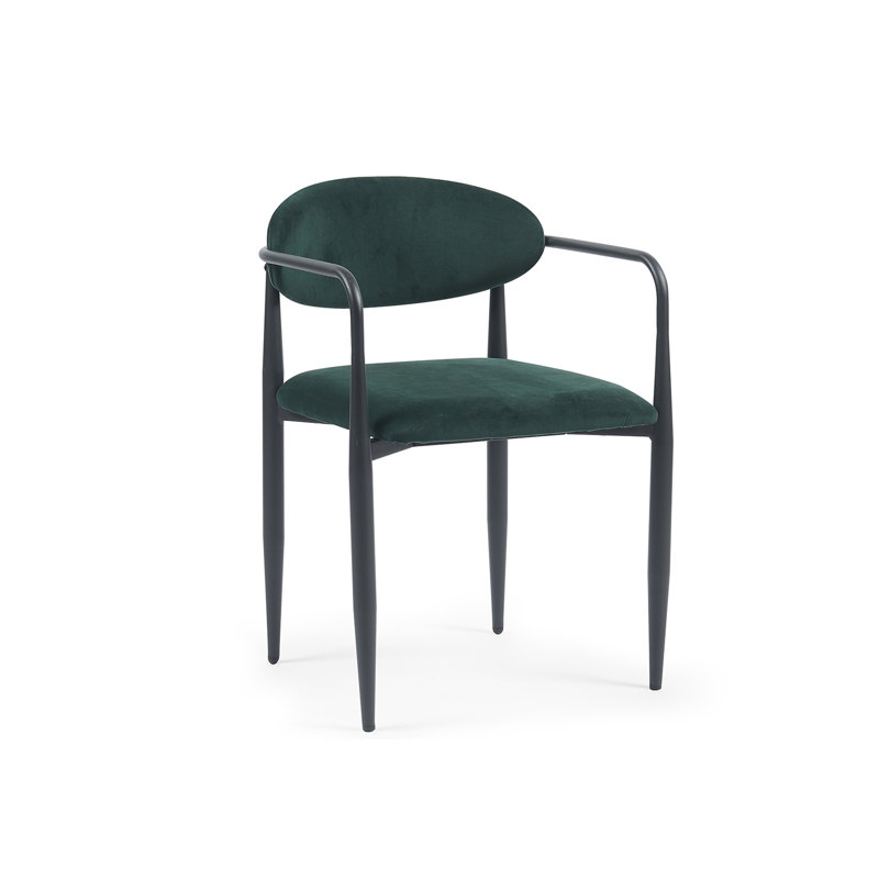 Liam Set of 2 Velvet Dining Chairs, Green