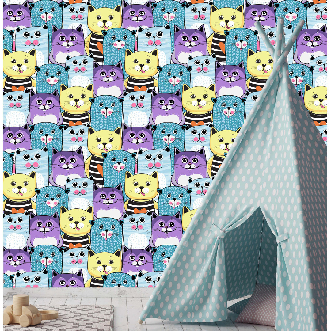 Rummond Peel & Stick Animal Print Roll Harriet Bee