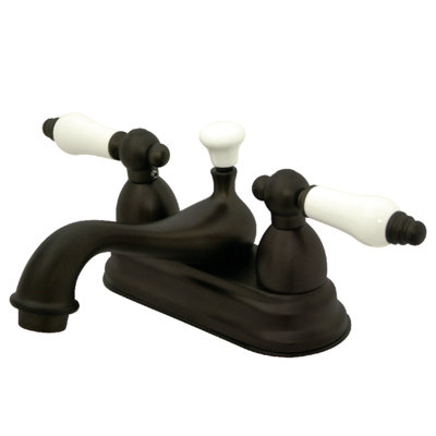 Centerset Bathroom Faucet with Drain Assembly