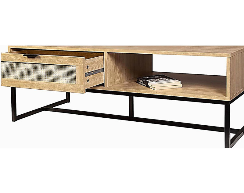 Meuble télé moderne avec casier de rangement et tiroir