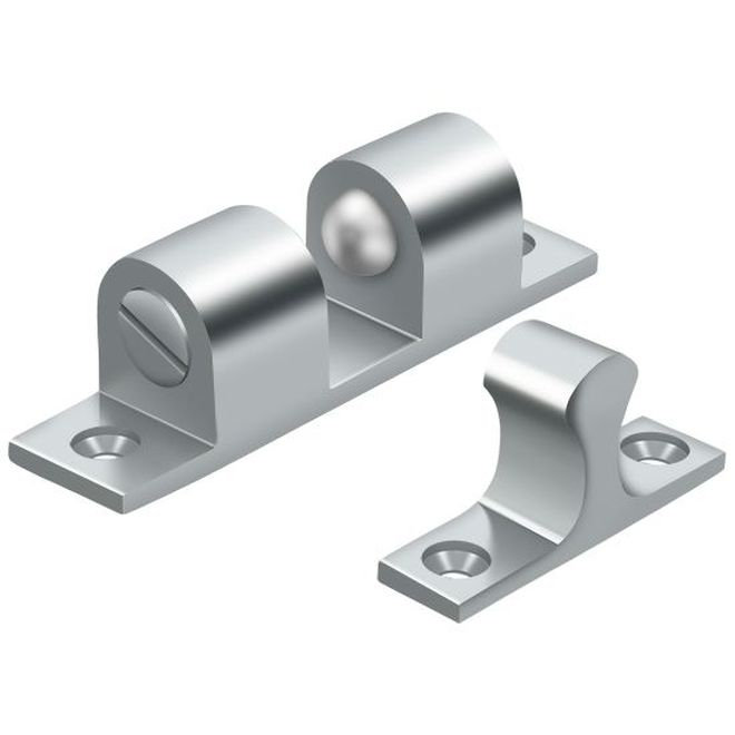 Polished Chrome Solid Brass Adjustable Ball Tension Catch