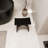 Camille 16.7 in. x 9.1 in. Solid Surface Shower Stool in Matte Black-128815507