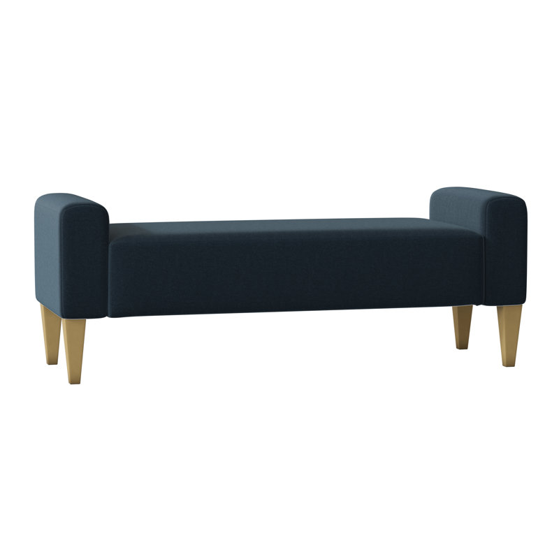 Sudbury Upholstered Bench, Antique Gold, Cream Boucle 1273-002