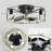 18.5'' Green Farmhouse Caged Ceiling Fan with Light, Low Profile Flush Mount Remote Fandelier