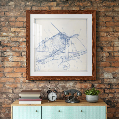 " Airplane Mechanical Sketch I "