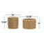 Ensemble de panier de rangement Cole and Grey Seagrass