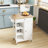 Solid Wood Top Kitchen Cart-1393593424