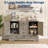 47" Farmhouse Sideboard Buffet Cabinet-1837157491