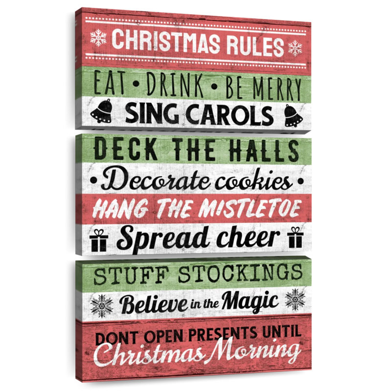 Lelend Christmas Rules, H 57 po x l 36 po