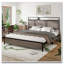 Bed Frame with Storage LED light headboard and 2 USB-397115979