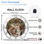 Sd1009_00350_ Art - Horloge murale moderne en verre 12 po