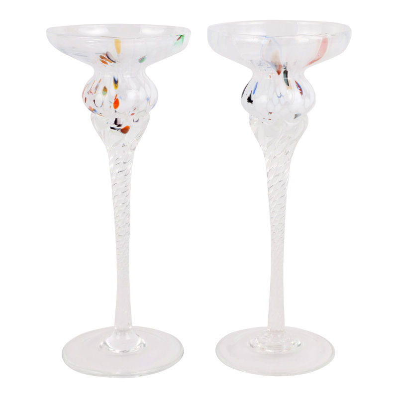 Chiara Candlestick, 9.25" H x 3.75" W x 3.75" D