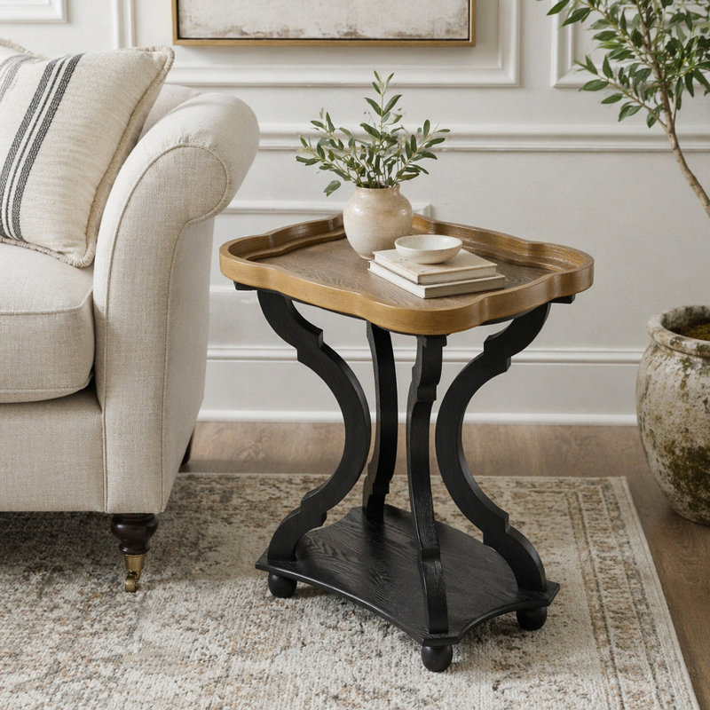 Table de bout en sablier French Country