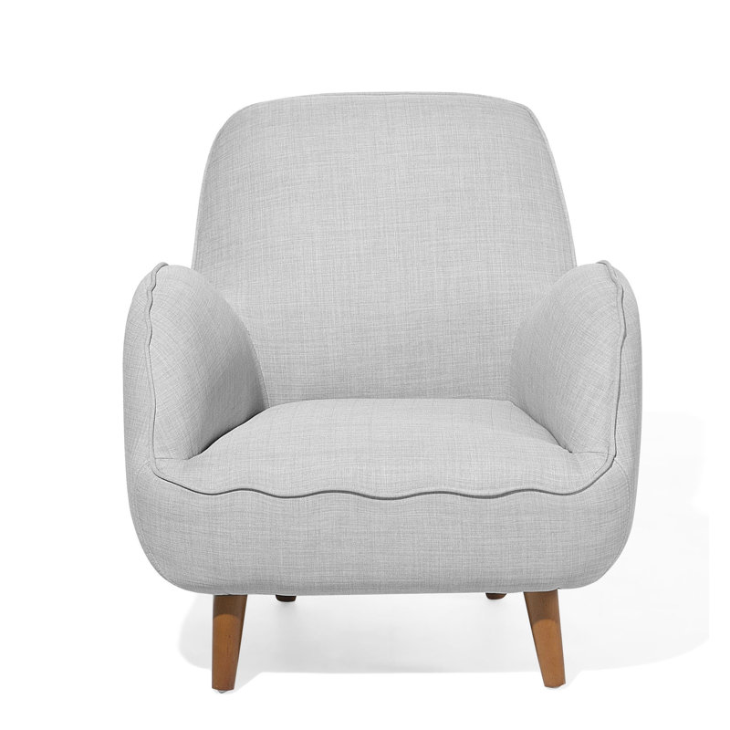 Cartagena Upholstered Armchair, Light Grey