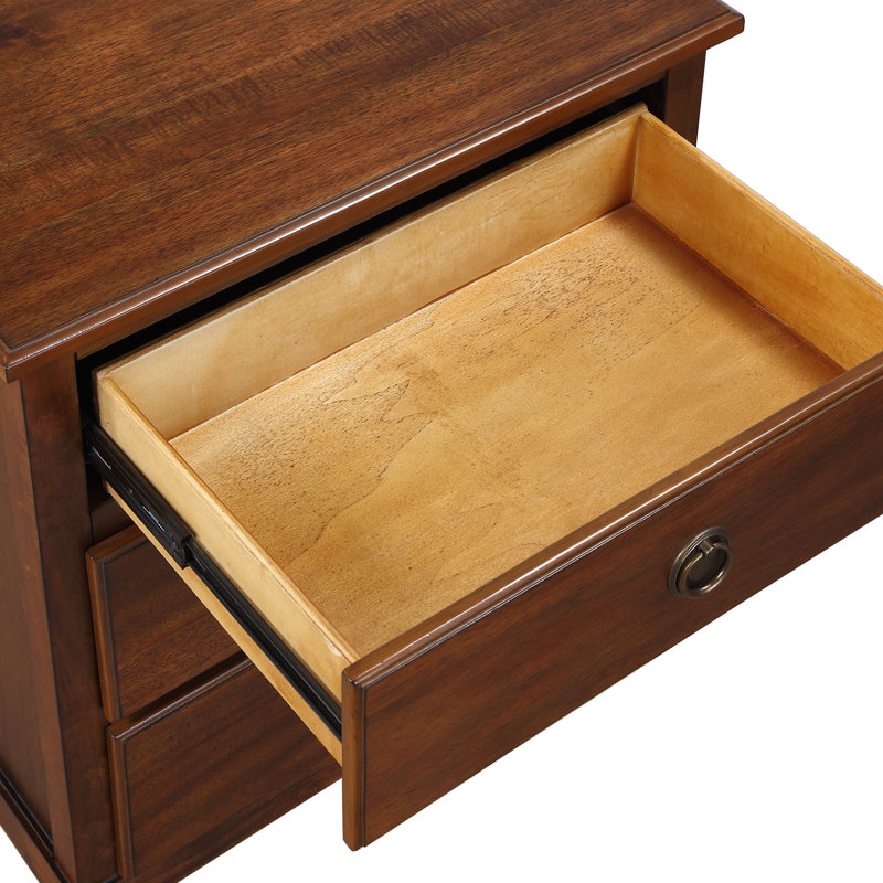 Chamberlin Brown 3-Drawer Nightstand