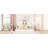 Full Size Wood Floor Bed With House-Shaped Headboard, White-894103272