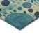Machine Washable Indoor/Outdoor Xhevrie Teal Rug