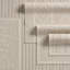 Tapis abstrait en polypropylène tissé à la machine crème-495705380