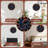 Chinese Dragon Wall Clock with Colorful Night City