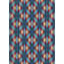 Tapis bleu/rouge tissé à la machine-1841855215