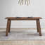 Ensemble de salle à manger 5 pièces moderne et moderne avec finition noyer, table rectangulaire et 4 chaises à oreilles style rétro