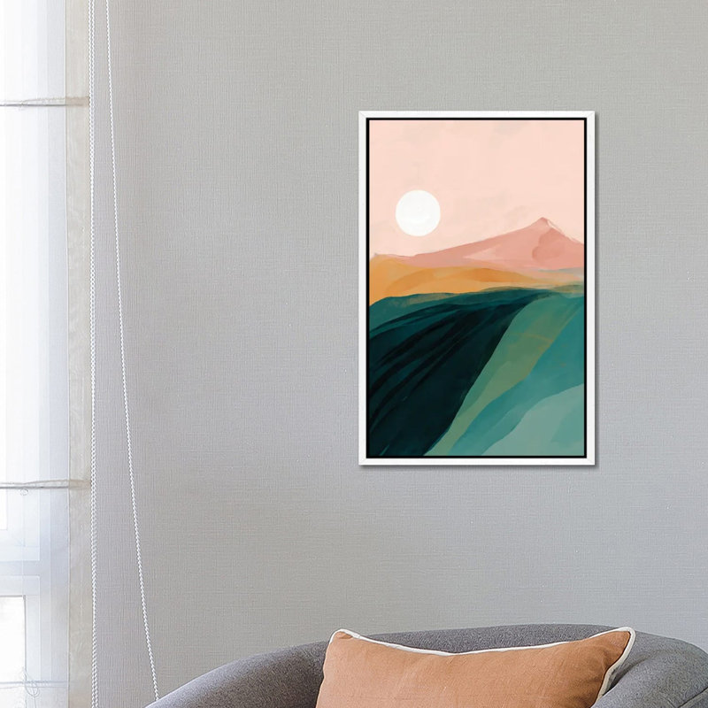 Emerald Canyon by Morgan Harper Nichols - Print on Canvas, White Framed, 66.04 cm H x 45.72 cm W