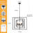 5 - Light 25.59" Dimmable Modern Lantern Linear Square / Rectangle Geometric Candle Chandelier For Hallway Kitchen Island Living Room Bedroom-318505841