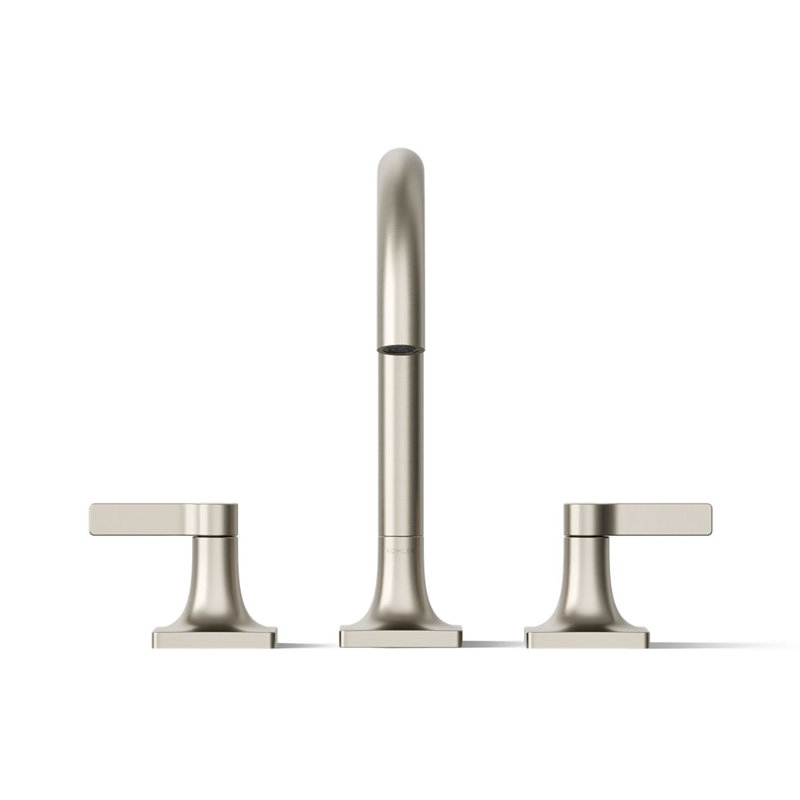 Deck Mounted Bath Faucet, Vibrant Brushed Nickel