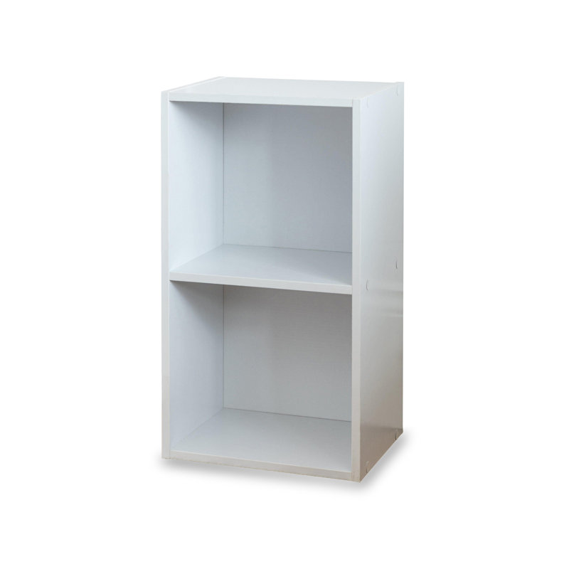 Northville 30cm W Cube Bookcase, (2 Shelves) 21.25"H x 11.811"W x 9.25"D.