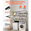 Over Washer And Dryer Storage Solution, 6 Tier Laundry Room Rack With Adjustable Shelves, Hanger Rod, Hooks, Black Carbon Steel, - Rust, Space Saving, Stable Load Bearing Shelf, Drying Rust High