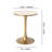 Seniqua Round Metal Base White Bar Table-1180429722