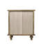 Ensemble de 2 tables de chevet en bois avec tablette coulissante dissimulée-533529137