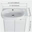 Meuble-lavabo autoportant de 23 po avec lavabo et portes-120102200