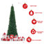 Sapin de Noël artificiel vert élancé-1504124142