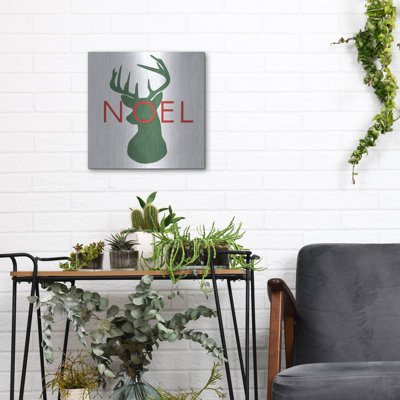 «Deer Head» par Erin Clark, art mural en métal