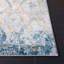 Tapis abstrait en jute / polyester / polypropylène tissé à la machine Carballido en gris / bleu / or-75172707