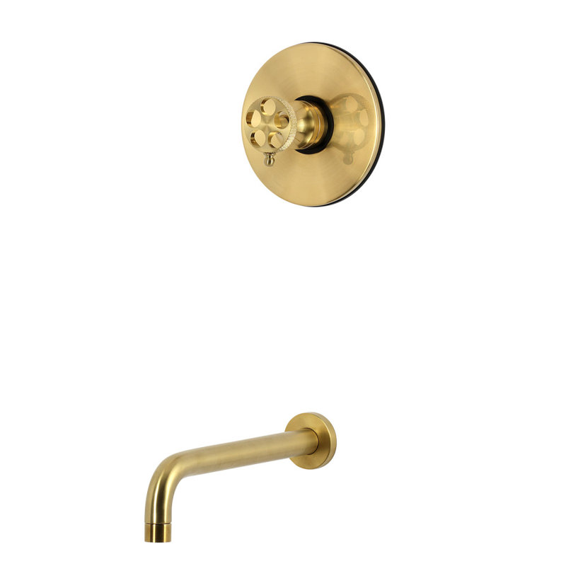 Kingston Brass Webb Single-Handle Pressure Balanced Tub Faucet, Brushed Brass