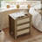 Retro Minimalism 3-drawer Nightstand With Charging Station