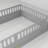 Full Size Floor Bed with Super High Security Barrier &amp; Door, Grey, No Box Spring Needed, Strong Support-620275284-620275283
