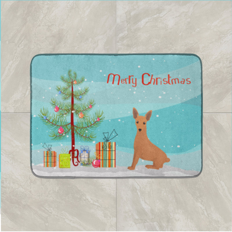 Tapis pour salle de bain chinois, Pinscher miniature