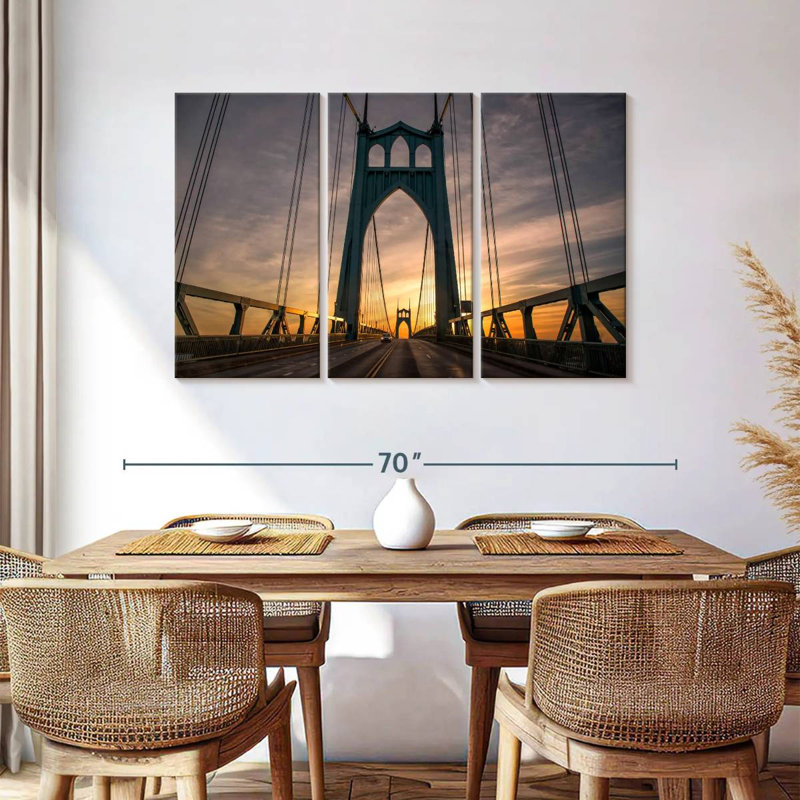 Lilie St. Johns Bridge Portland, H 36 po x l 57 po