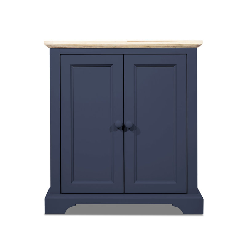 Bayou 75cm Sideboard, Navy Blue