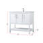 Meuble-lavabo simple 36 po avec plateau en marbre Everett Everett-850827844
